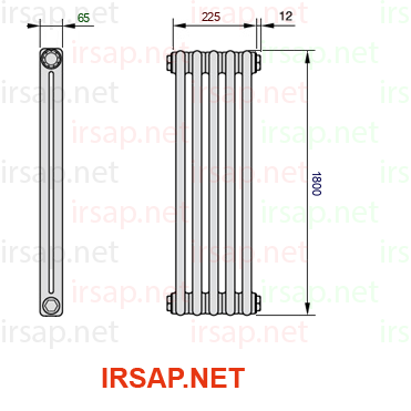 Радиатор IRSAP Tesi 21800/5 T12 CL 01